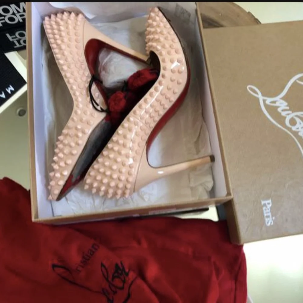 Christian Louboutin Spiked Pigalle in pink! - Picture 8 of 8